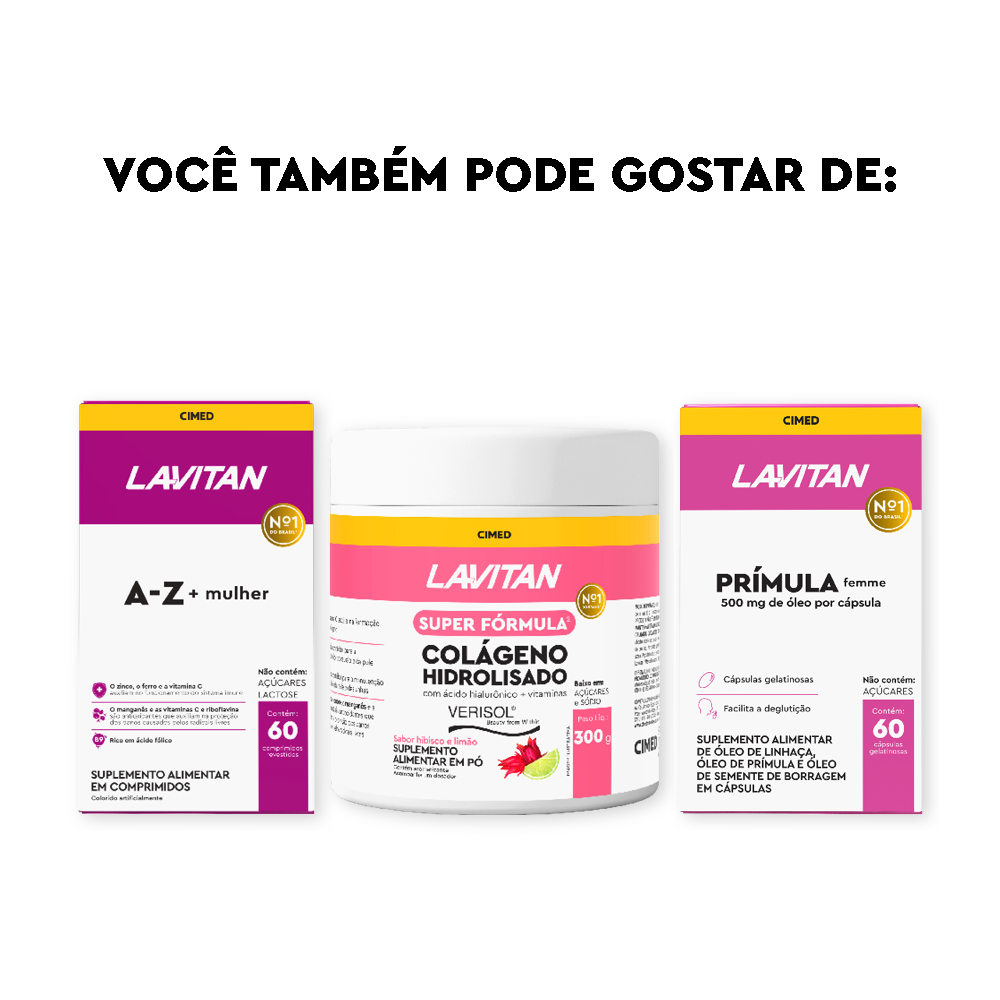Lavitan Vitamina Cabelos e Unhas com 60 Cápsulas