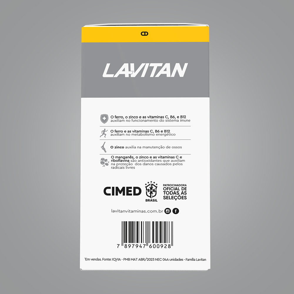 Lavitan 50+ com 60 Comprimidos