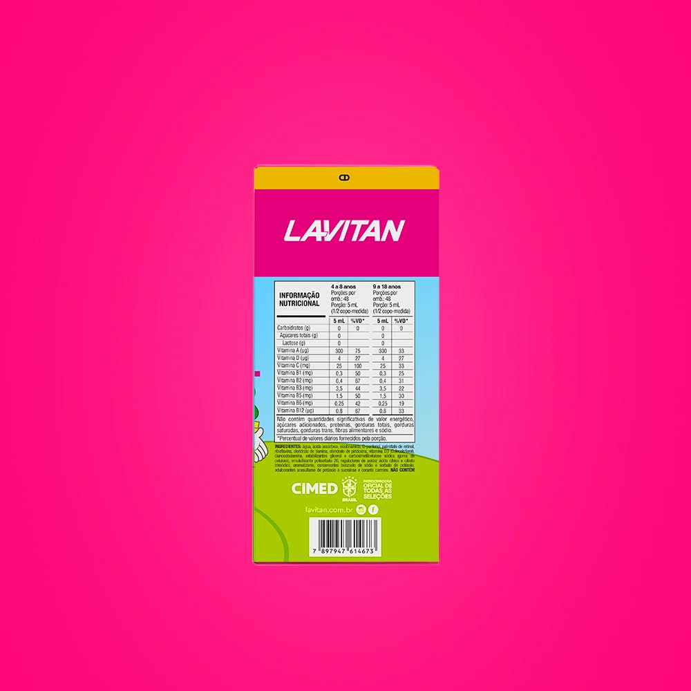 Lavitan Infantil Patati Patatá Sabor Tutti Frutti Solução Oral 240ml