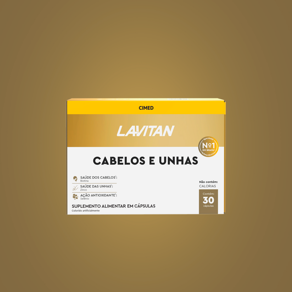 Lavitan Cabelos e Unhas com 30 Cápsulas