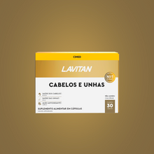 Lavitan Cabelos e Unhas com 30 Cápsulas