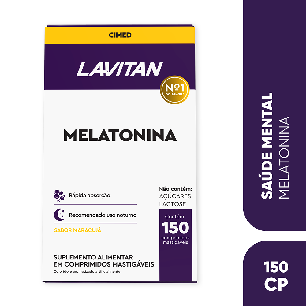 Lavitan Melatonina Maracujá c/ 150 Comprimidos Mastigáveis