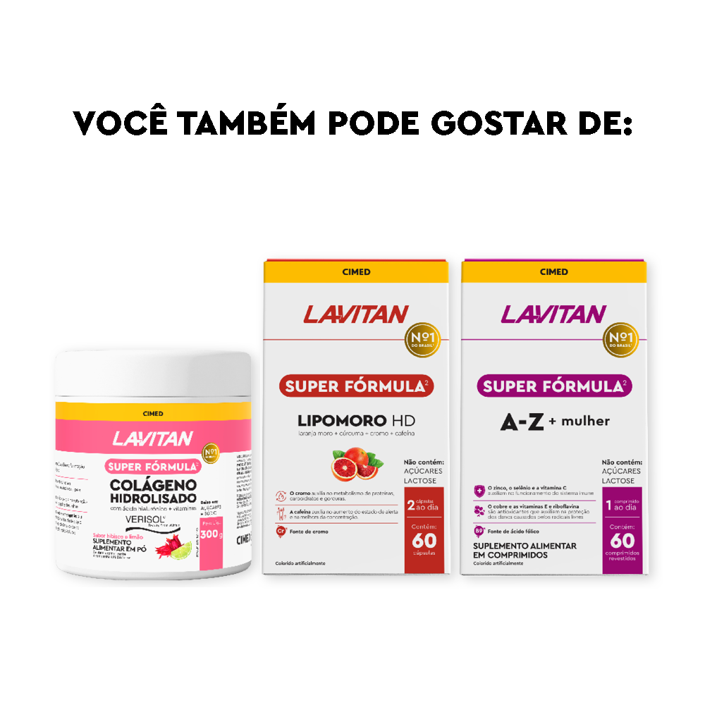 Lavitan Super Fórmula Cabelos e Unhas com 30 Cápsulas