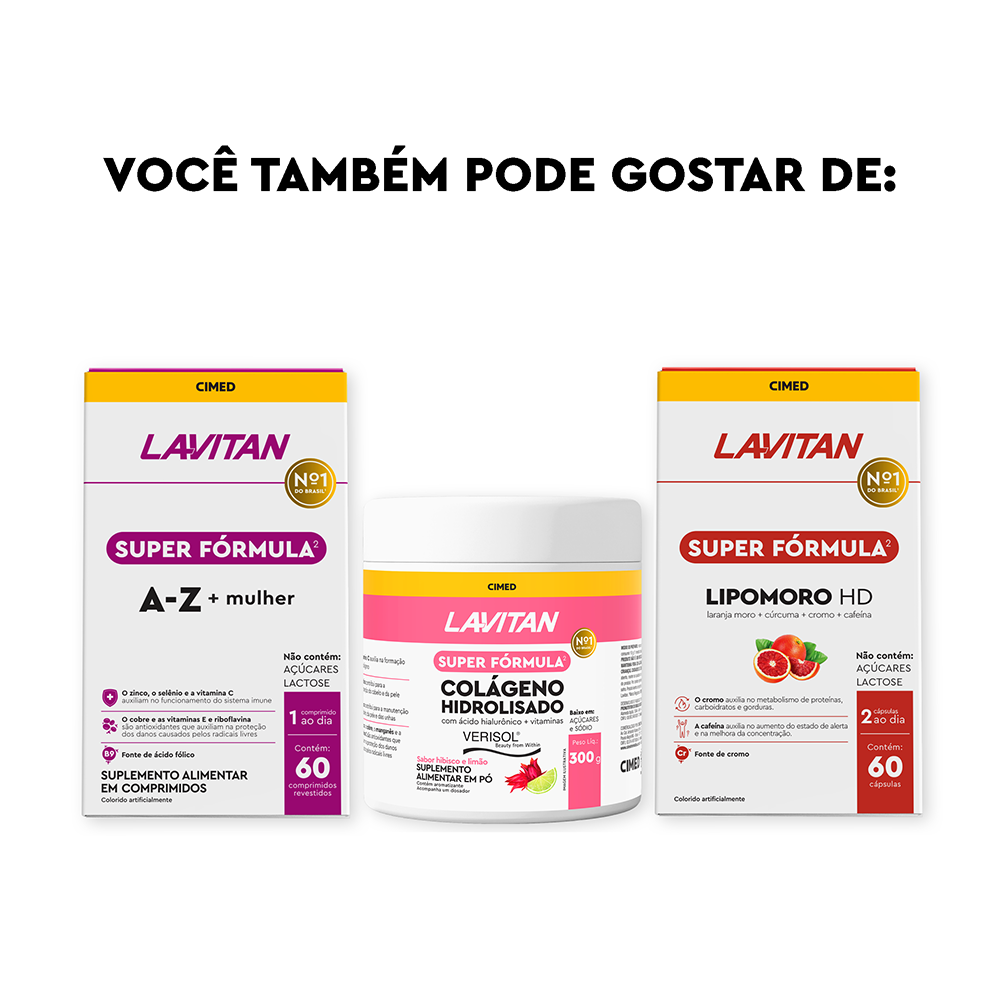 Lavitan Super Fórmula Cuidados da Pele com 30 Cápsulas