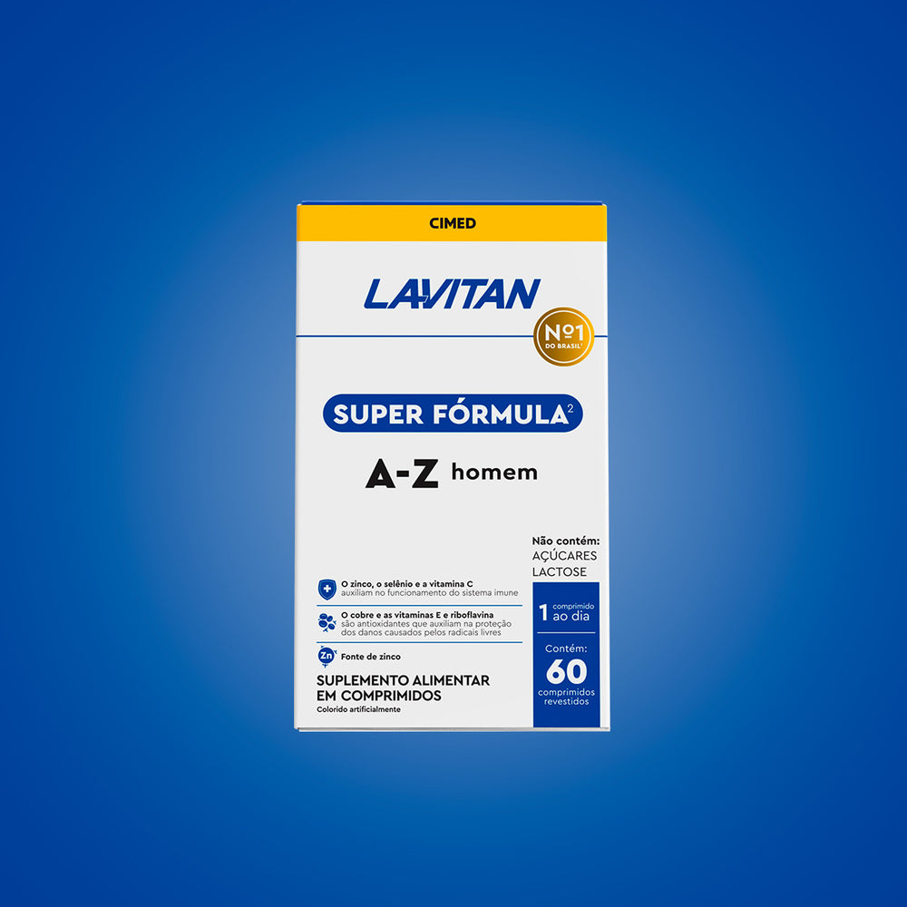 Lavitan Super Fórmula A-Z Homem com 60 Cápsulas