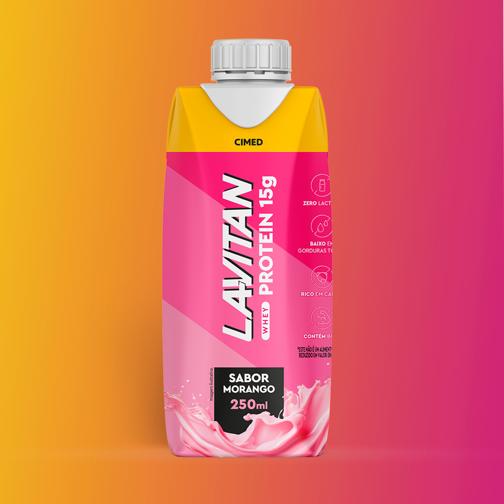 Lavitan Whey Protein Morango - UHT
