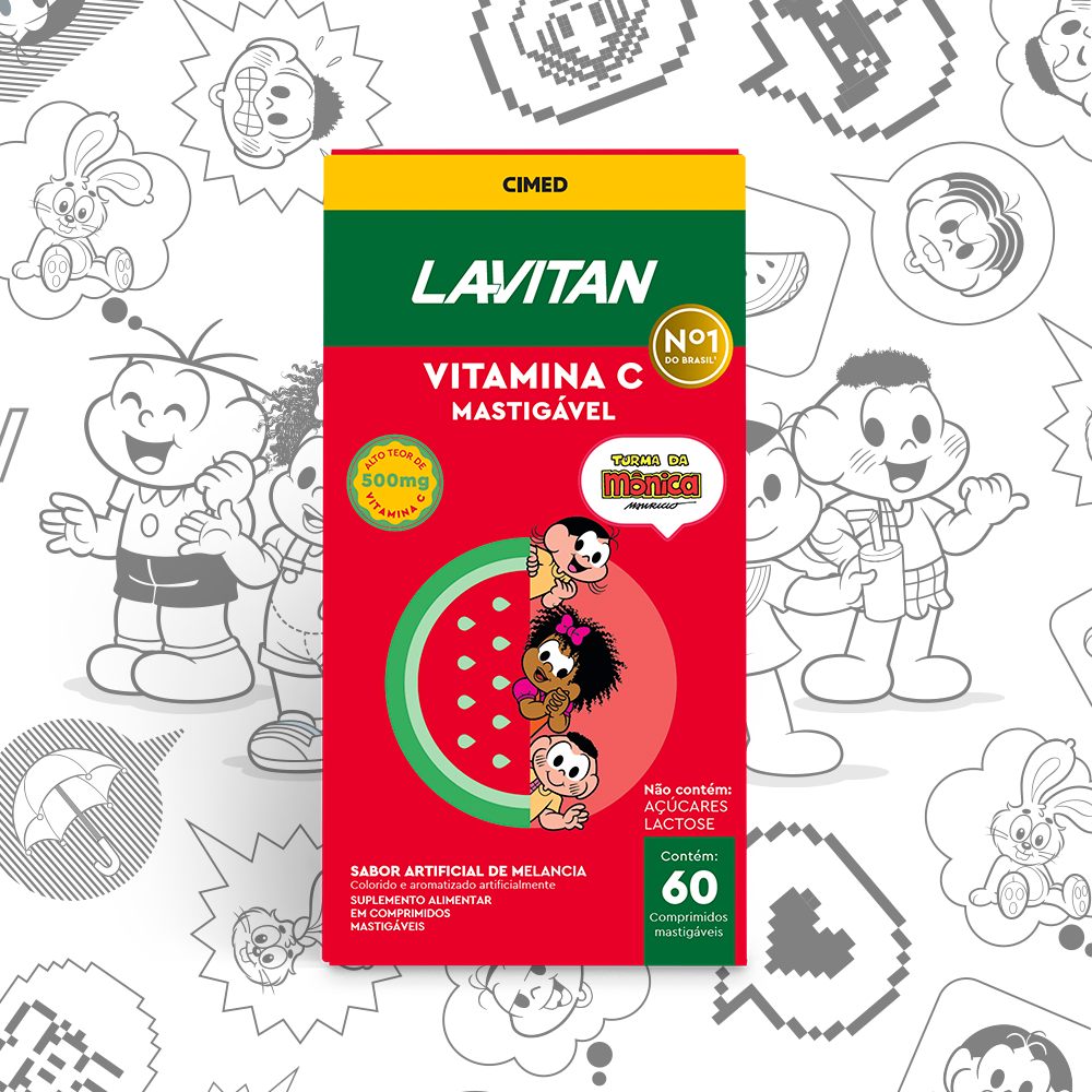 Lavitan Vitamina C Turma da Mônica Melancia