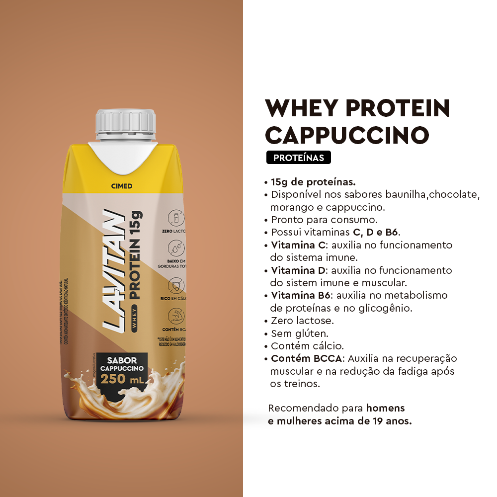 Lavitan Whey Protein Cappuccino - UHT 250ml
