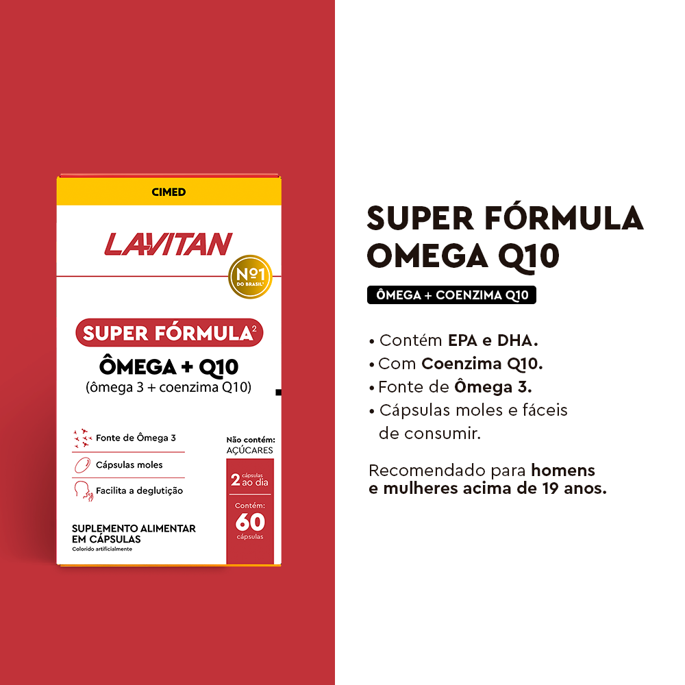 Lavitan Super Fórmula Ômega + Q10