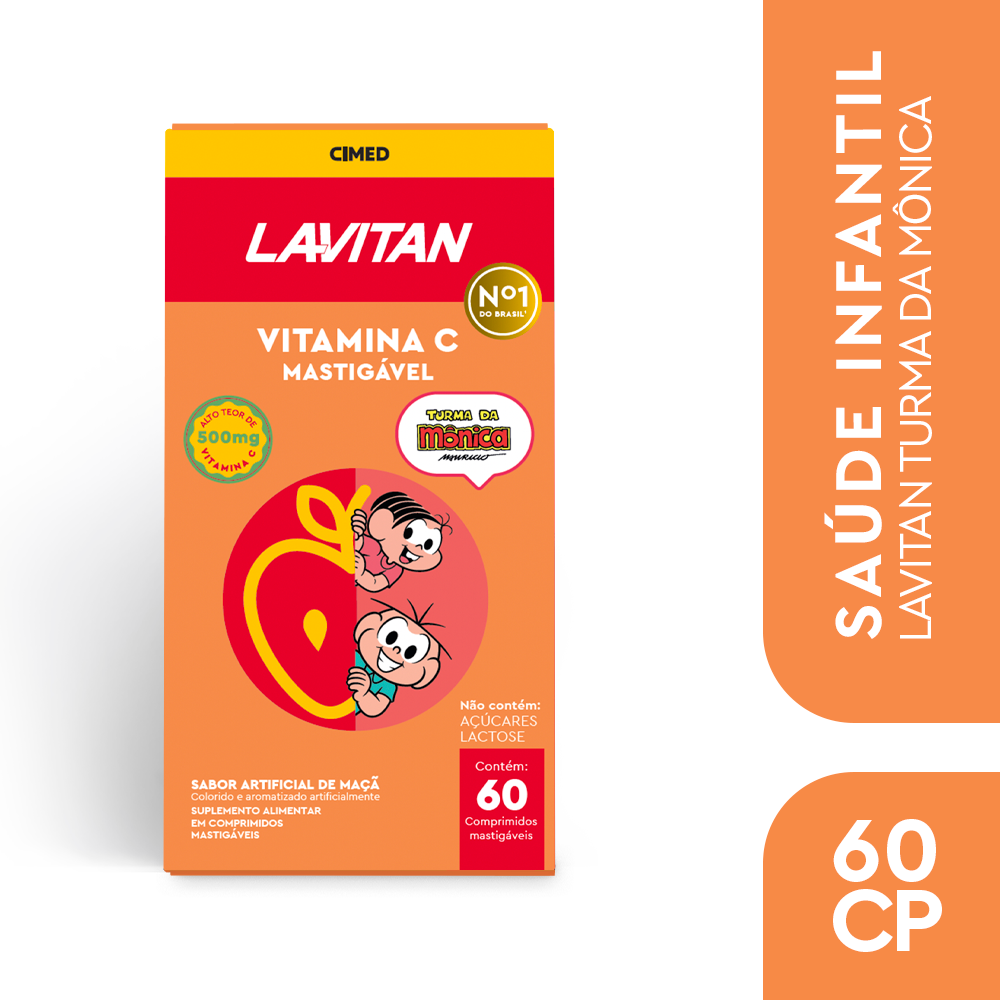 Lavitan Vitamina C Turma da Mônica Maça