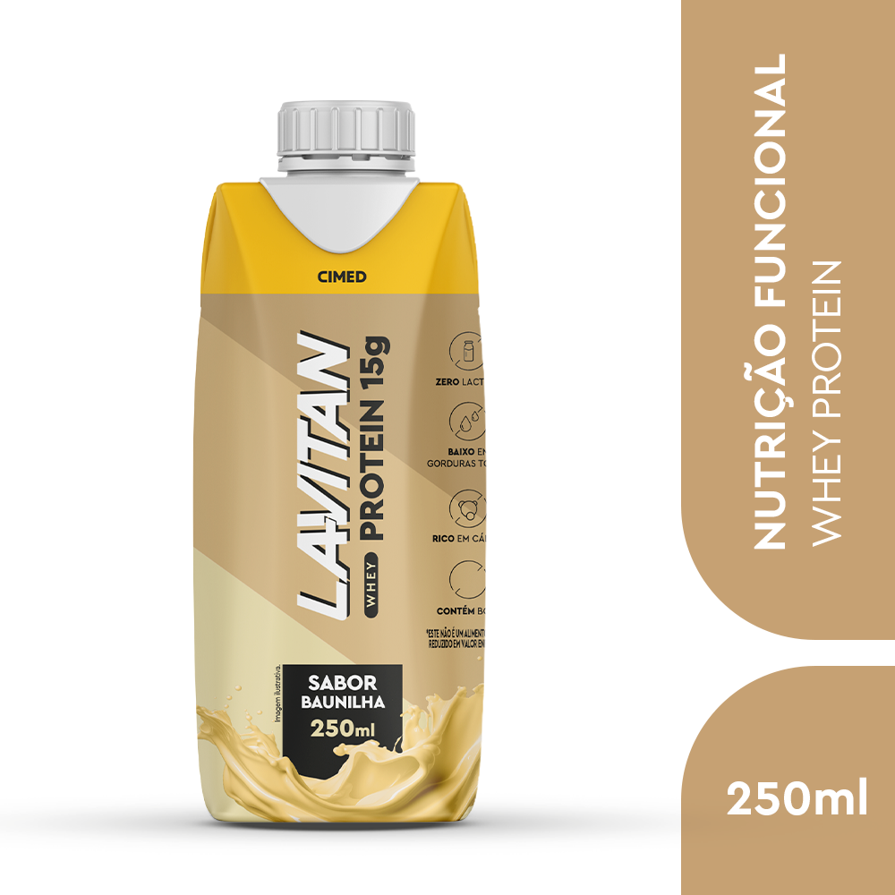 Lavitan Whey Protein Baunilha - UHT 250ml
