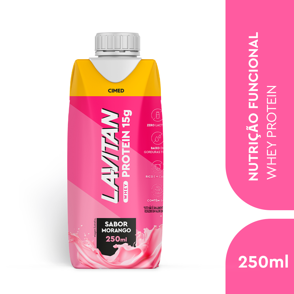 Lavitan Whey Protein Morango - UHT
