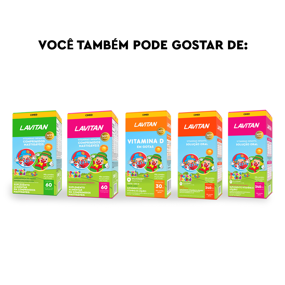 Lavitan Vitamina C Turma da Mônica Maça
