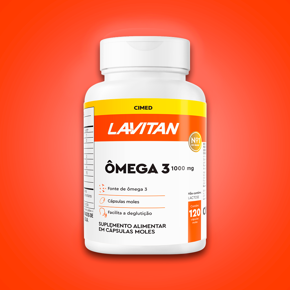 Lavitan Ômega 3 1000mg com 120 Cápsulas