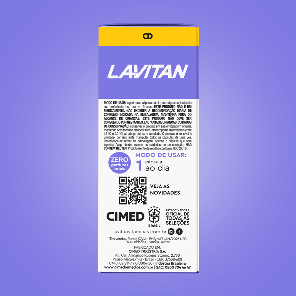 Lavitan Cuidados da Pele com 30 Cápsulas