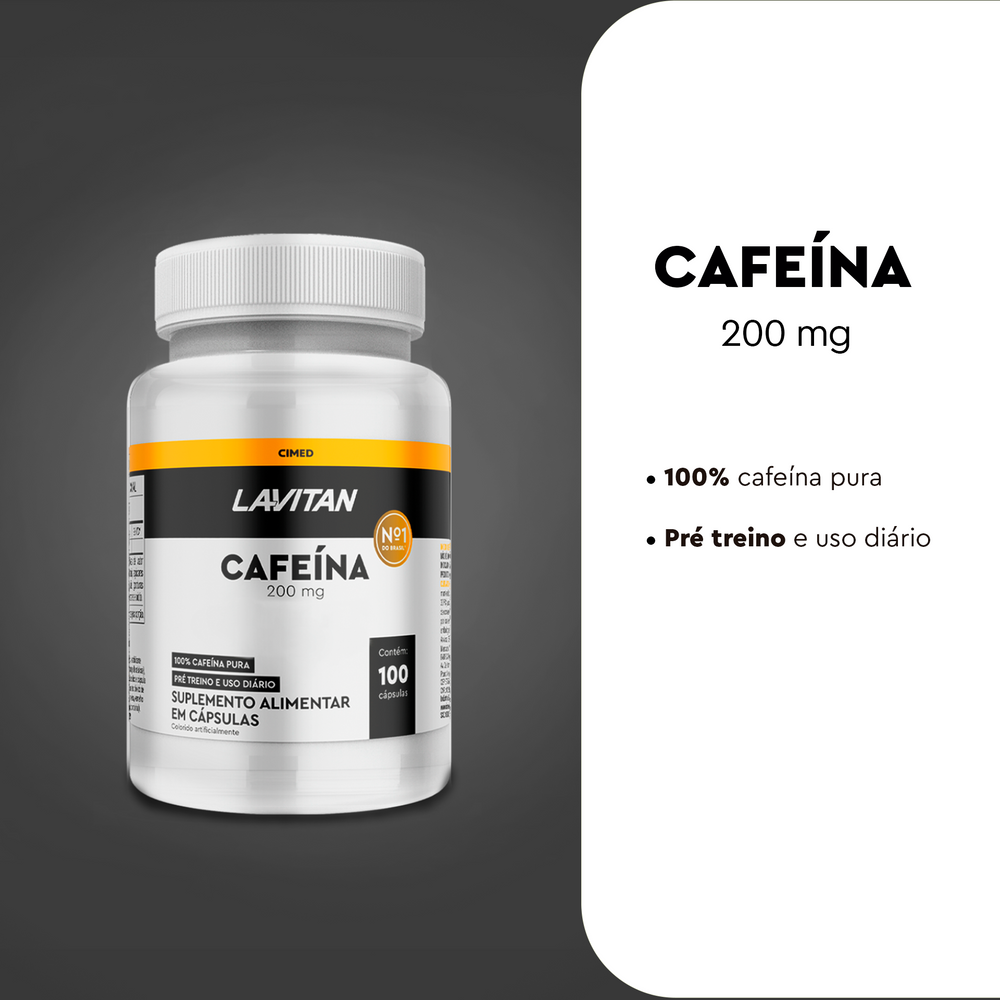 Lavitan Cafeína com 100 capsulas