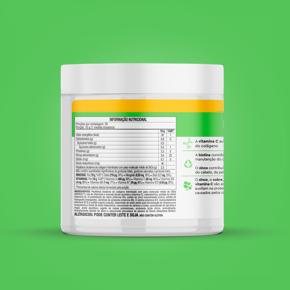 Lavitan Super Fórmula Colágeno Hidrolisado Verisol Maça Verde 300g