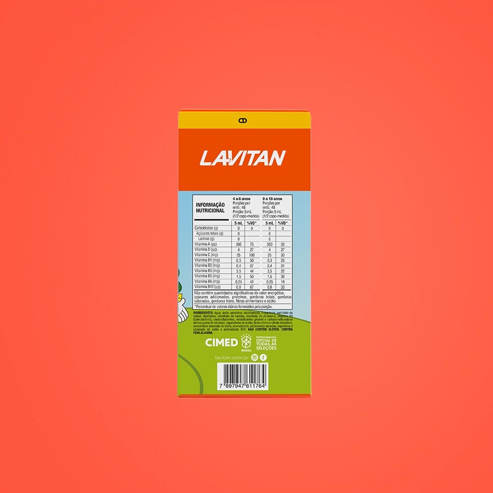 Lavitan Infantil Patati Patatá Sabor Laranja Solução Oral 240ml