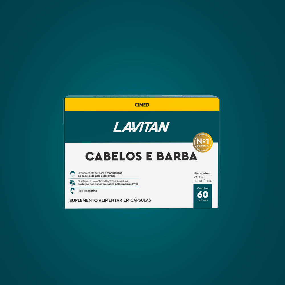 Lavitan Cabelos e Barba com 60 Cápsulas – Lavitan Vitaminas