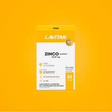 Lavitan Zinco Quelato 29,59mg Com 30 Comprimidos Revestidos