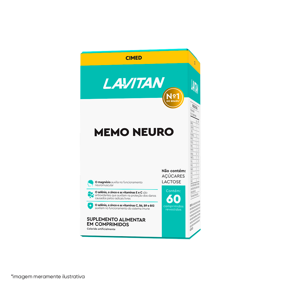 Lavitan Memo Neuro com 60 comprimidos revestidos