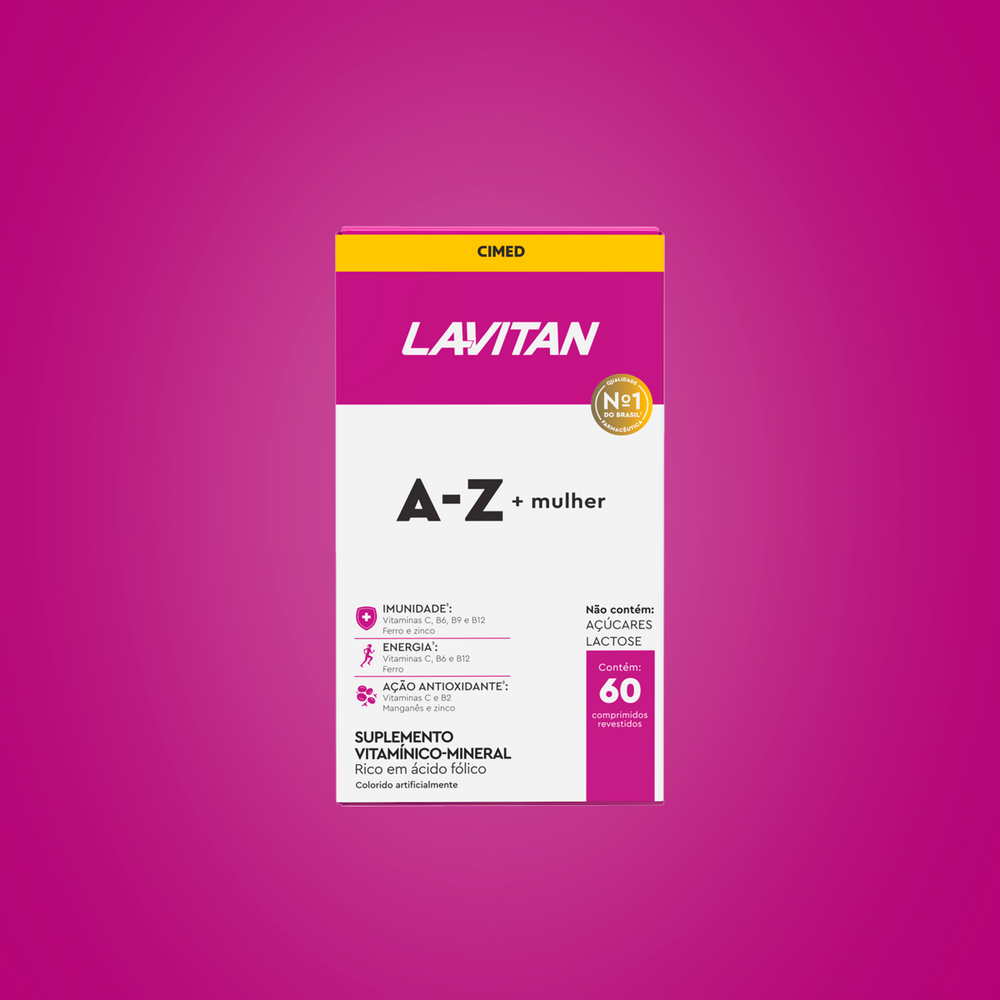 Lavitan A-Z Mulher com 60 Comprimidos – Lavitan Vitaminas