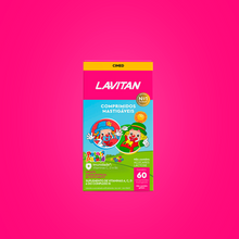 Lavitan Infantil Patati Patatá Sabor Tutti Frutti com 60 Comprimidos Mastigáveis