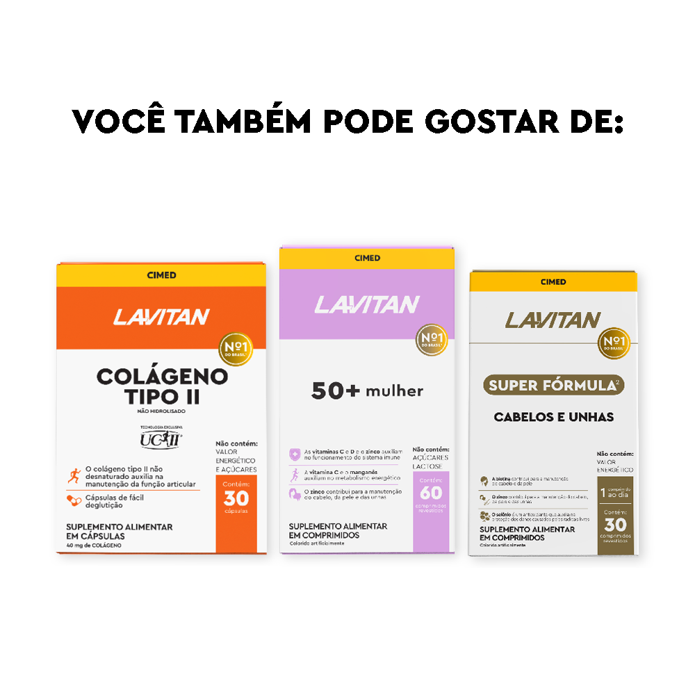 Lavitan Cálcio + Vitamina D3 com 60 comprimidos revestidos