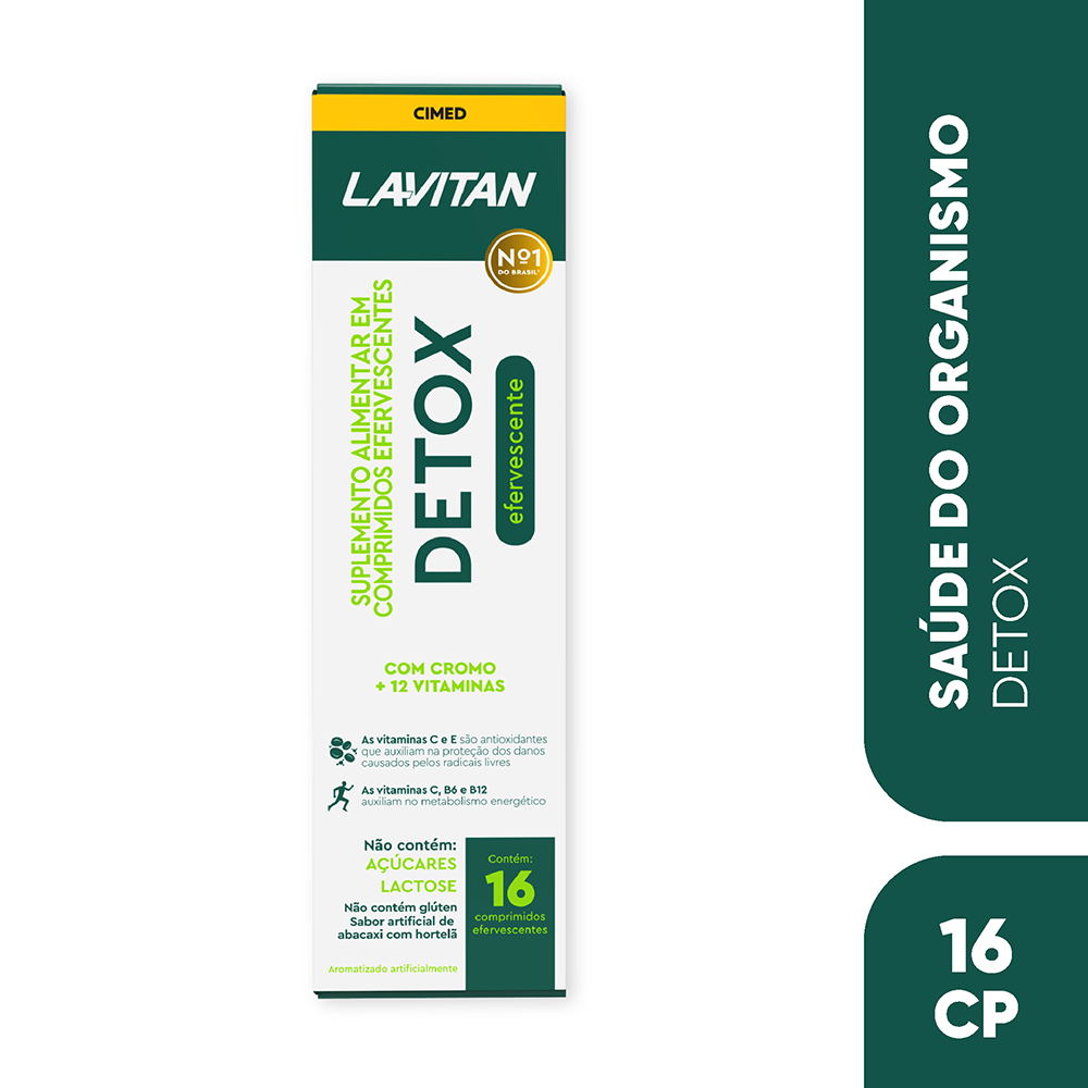 Lavitan Detox com 16 Comprimidos Efervescentes