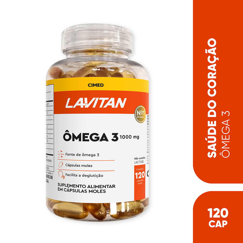 Lavitan Ômega 3 1000mg 120 cápsulas