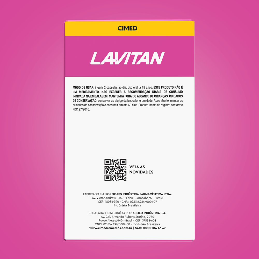 Lavitan Prímula Femme com 60 cápsulas gelatinosas