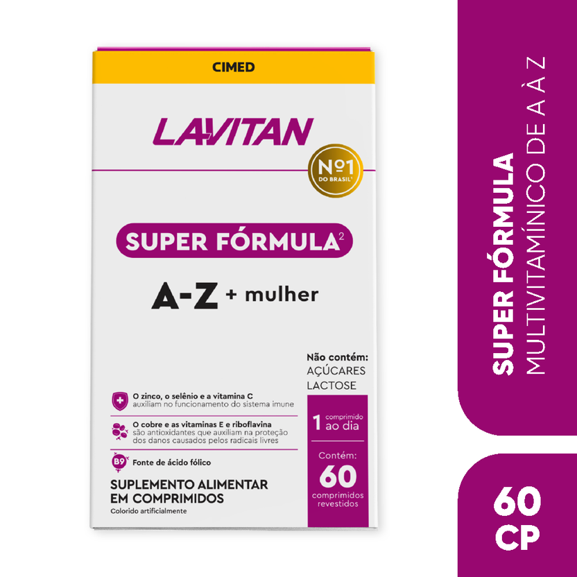 Lavitan Super Fórmula A-Z Mulher com 60 Cápsulas – Lavitan Vitaminas