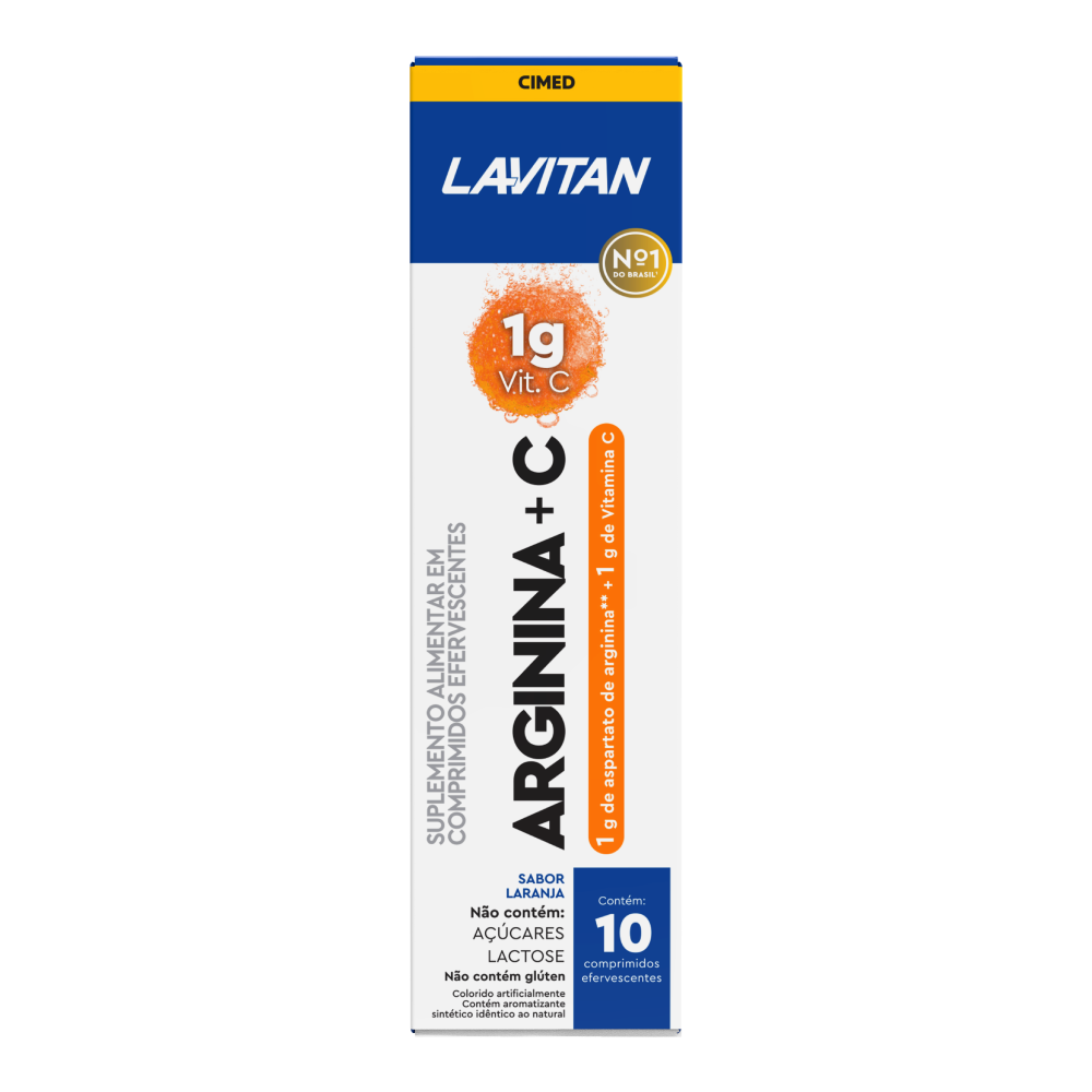 Lavitan Arginina + C Comprimidos Efervescentes Sabor Laranja – Lavitan ...