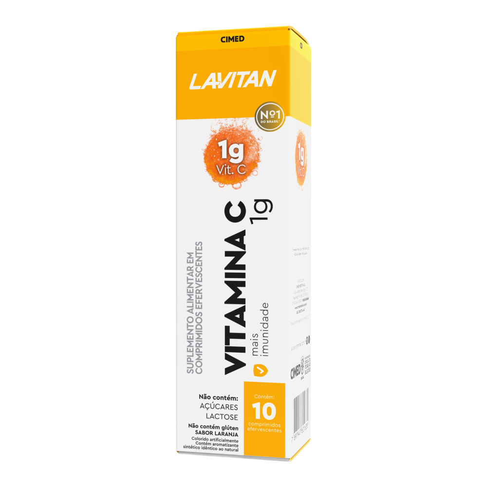 Lavitan Vitamina C Comprimidos Efervescentes Sabor Laranja
