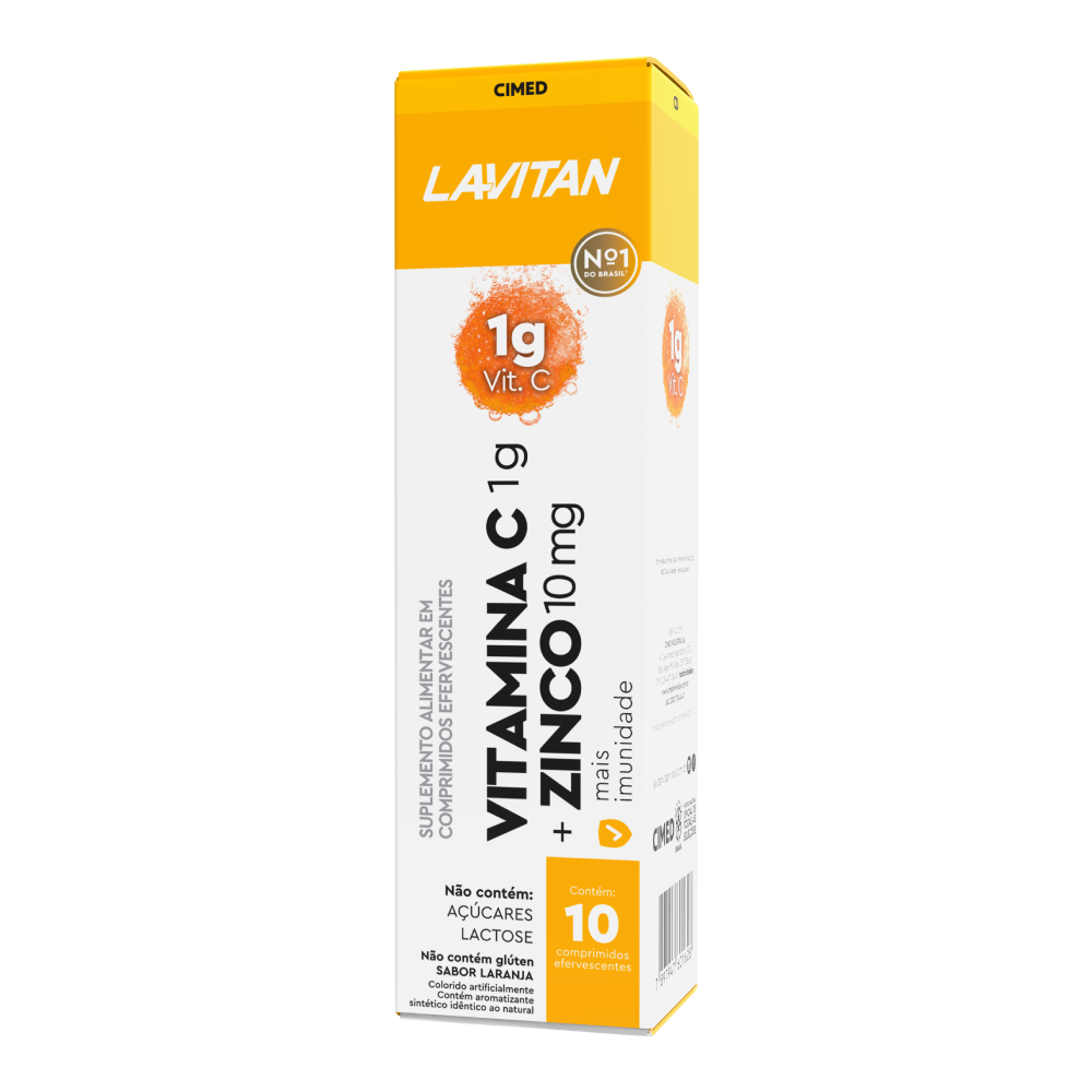 Lavitan Vitamina C + Zinco Sabor Laranja